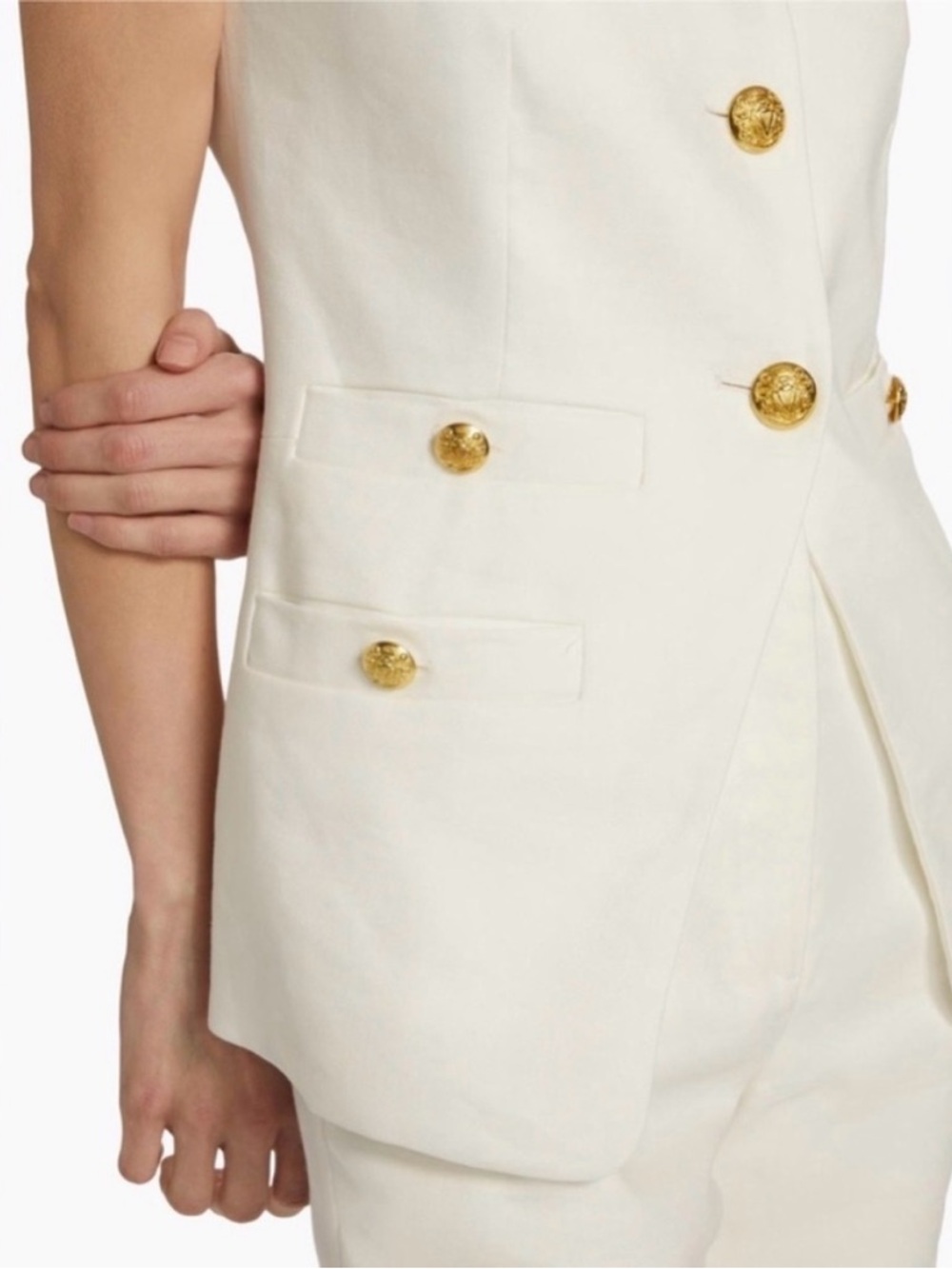 Veronica Beard Tamara Linen Vest - Picture 9 of 16
